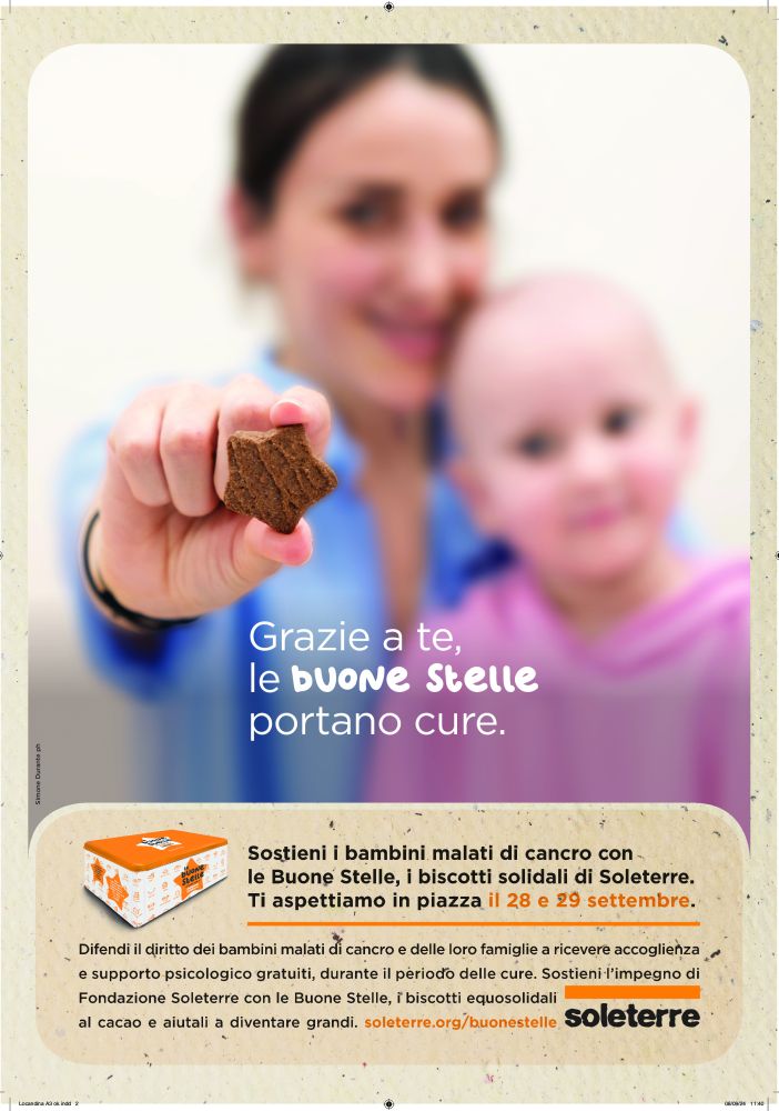 Soleterre arriva a Pavia con i suoi biscotti solidali: le Buone Stelle