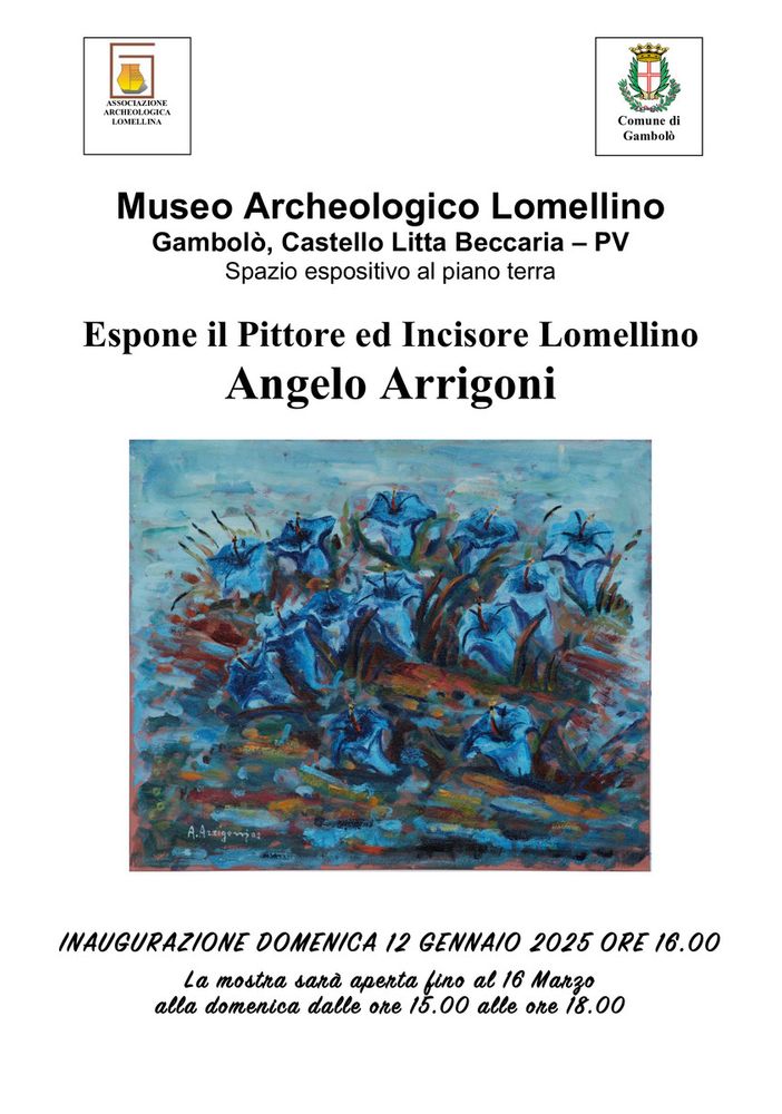 Gambolò, al museo archeologico la mostra dell'incisore e pittore Angelo Arrigoni