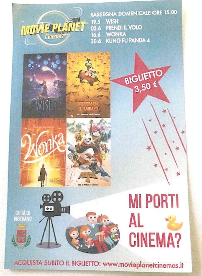Parona: al Movie Planet, prosegue fino al 30 giugno, l'iniziativa &quot;Mi porti al cinema&quot;