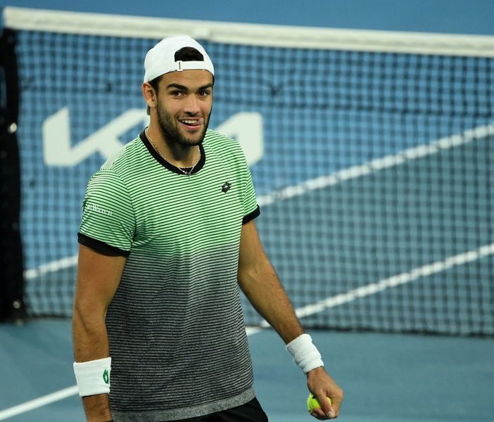 Matteo Berrettini in una foto da Tgcom24