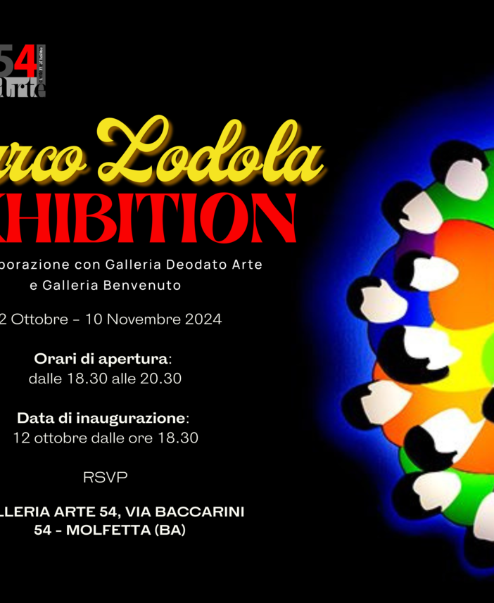 L’arte pop di Marco Lodola illumina la Galleria Arte54 di Molfetta
