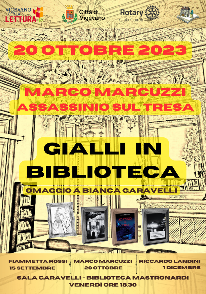 Vigevano, Gialli in biblioteca: omaggio a Bianca Garavelli