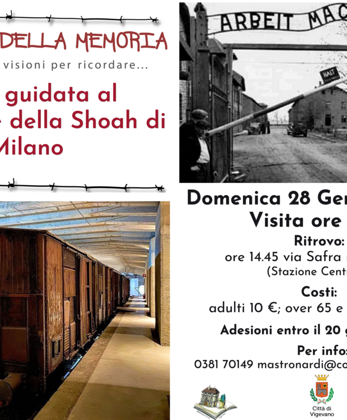 Vigevano: la biblioteca Mastronardi organizza una visita guidata al Memoriale della shoah di Milano