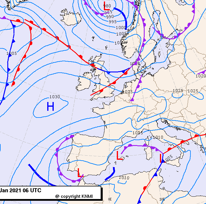 Previsioni meteo per domenica 10, lunedì 11, martedì 12 (gennaio)