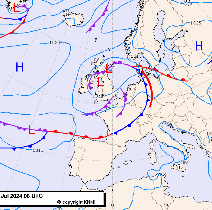 Previsioni meteo per mercoledì 10, giovedì 11, venerdì 12 (luglio)