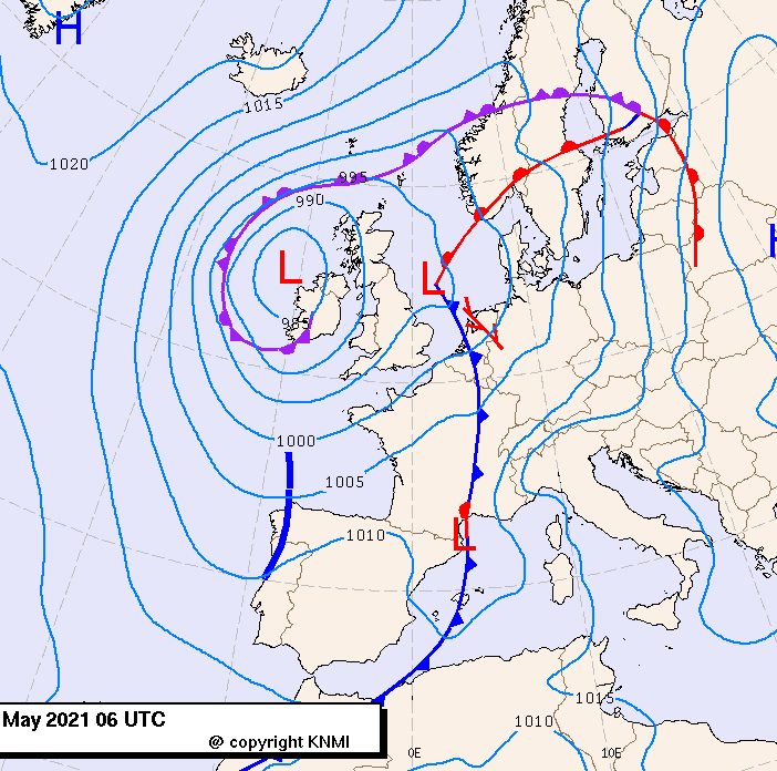 Previsioni meteo per lunedì 10, martedì 11, mercoledì 12 (maggio)