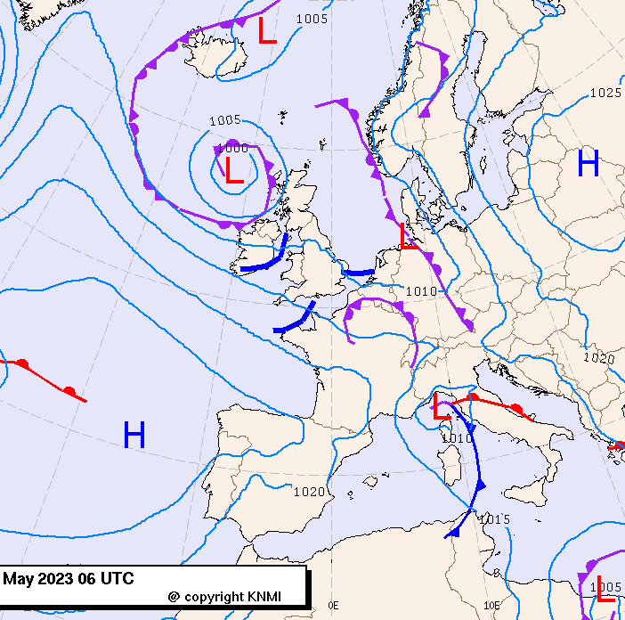 Previsioni meteo per mercoledì 10, giovedì 11, venerdì 12 (maggio)
