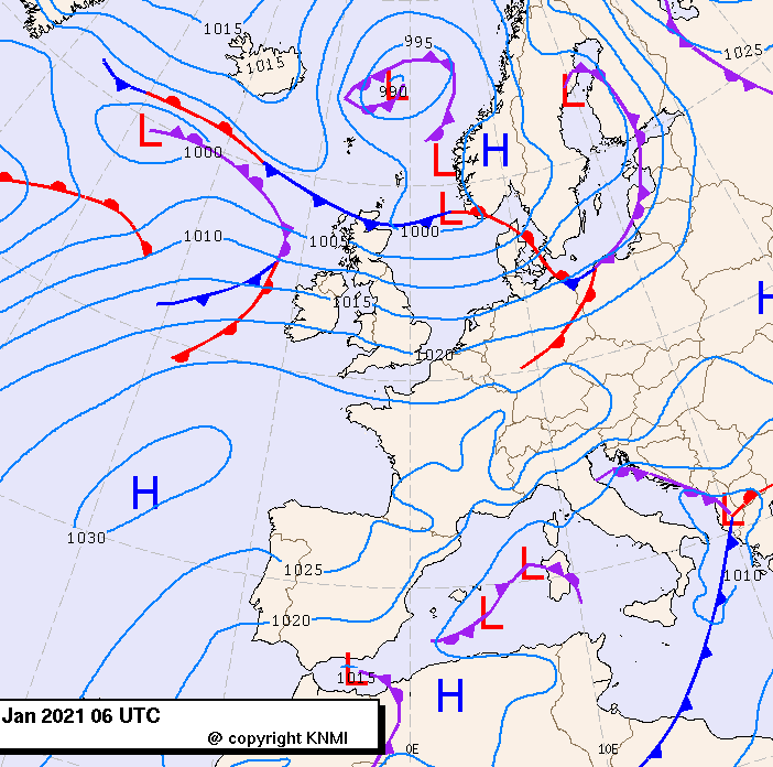 Previsioni meteo per lunedì 11, martedì 12, mercoledì 13 (gennaio)