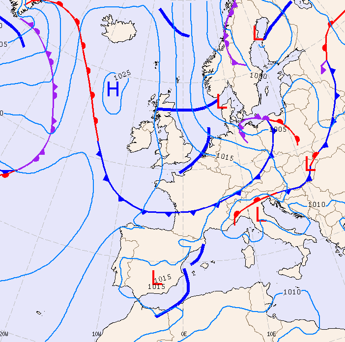 Previsioni meteo per martedì 11, mercoledì 12, giovedì 13 (giugno)