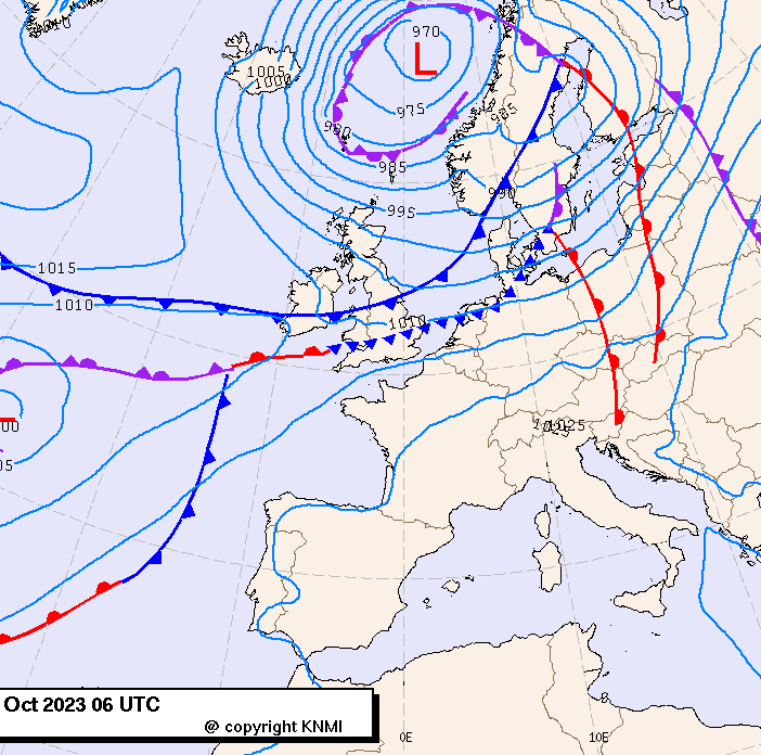 Previsioni meteo per mercoledì 11, giovedì 12, venerdì 13 (ottobre)