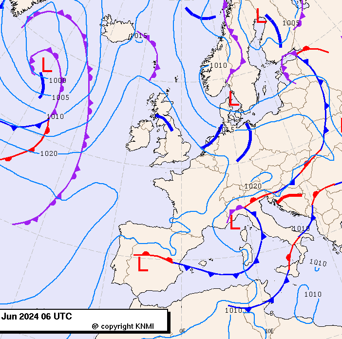 Previsioni meteo per mercoledì 12, giovedì 13, venerdì 14 (giugno)