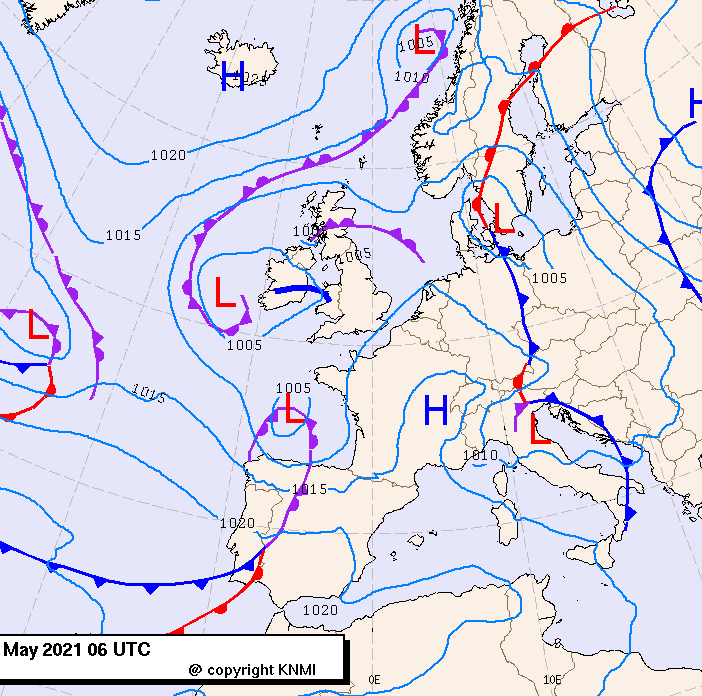 Previsioni meteo per mercoledì 12, giovedì 13, venerdì 14 (maggio)