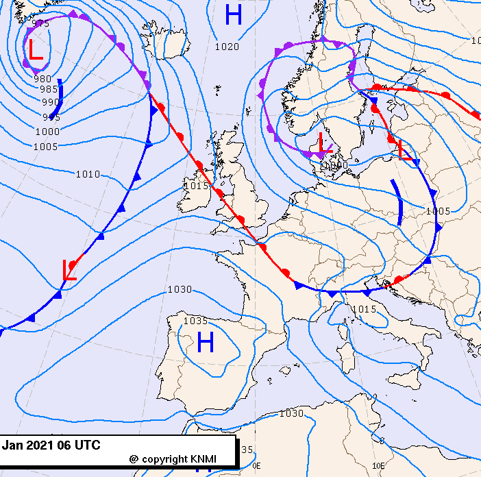 Previsioni meteo per mercoledì 13, giovedì 14, venerdì 15 (gennaio)