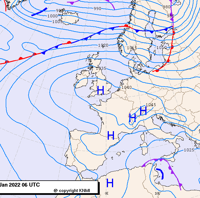 Previsioni meteo per giovedì 13, venerdì 14, sabato 15 (gennaio)