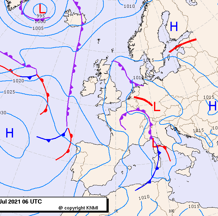 Previsioni meteo per martedì 13, giovedì 14, venerdì 15 (luglio)