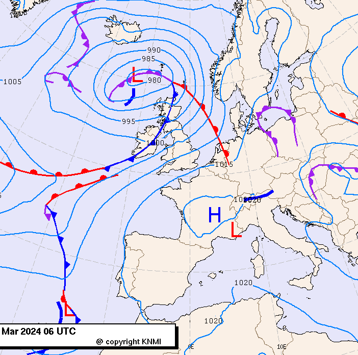 Previsioni meteo per mercoledì 13, giovedì 14, venerdì 15 (marzo)