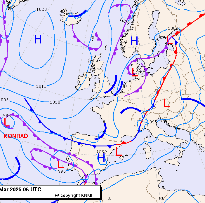 Previsioni meteo per giovedì 13, venerdì 14, sabato 15 (marzo)