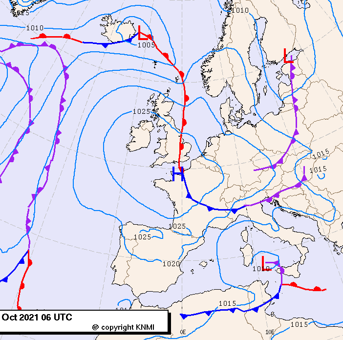 Previsioni meteo per mercoledì 13, giovedì 14, venerdì 15 (ottobre)