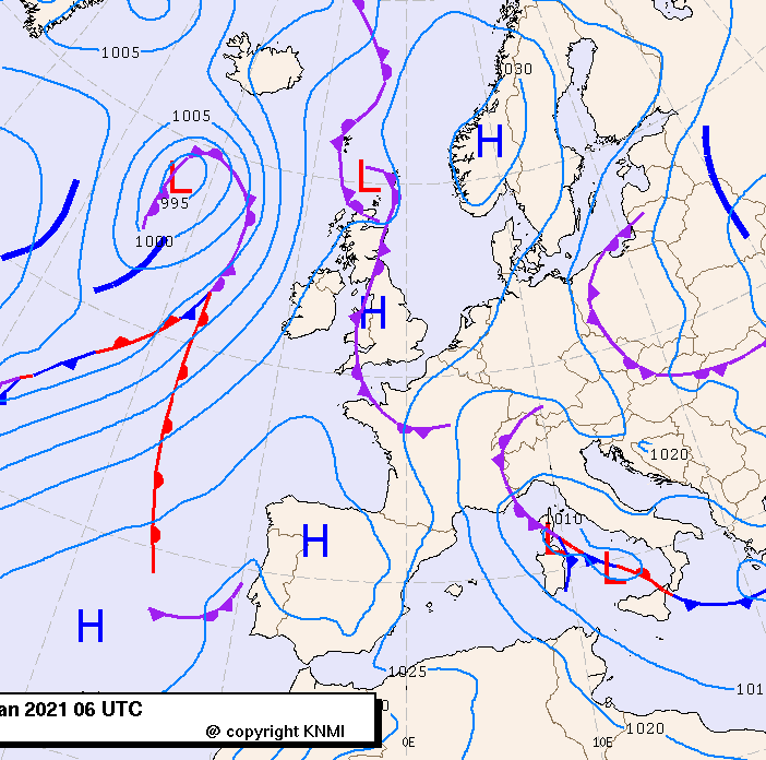 Previsioni meteo per venerdì 15, sabato 16, domenica 17 (gennaio)