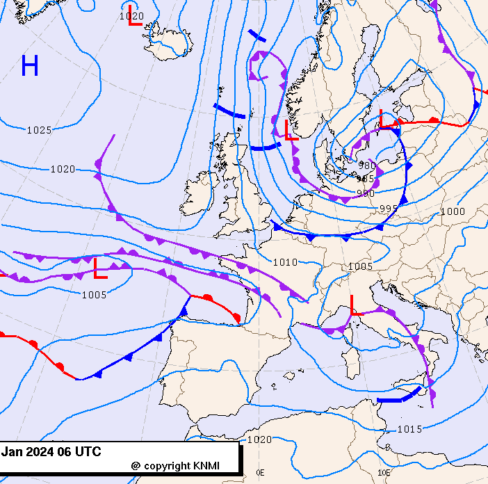 Previsioni meteo per lunedì 15, martedì 16, mercoledì 17 (gennaio)