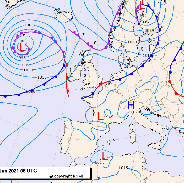 Previsioni meteo per martedì 15, mercoledì 16, giovedì 17 (giugno)