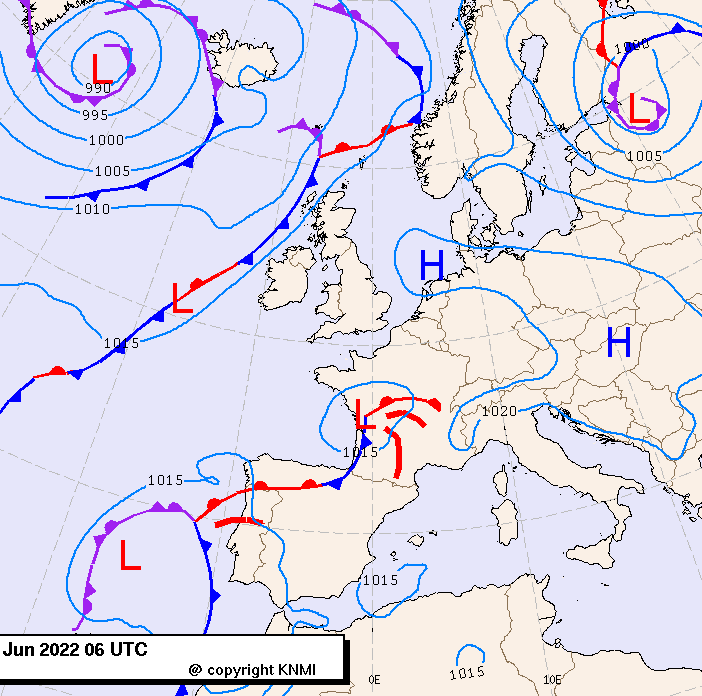 Previsioni meteo per mercoledì 15, giovedì 16, venerdì 17 (giugno)