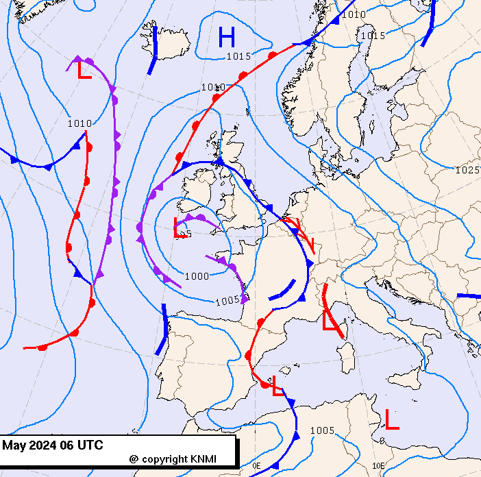 Previsioni meteo per mercoledì 15, giovedì 16, venerdì 17 (maggio)