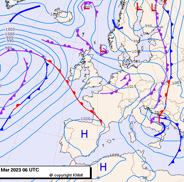 Previsioni meteo per mercoledì 15, giovedì 16, venerdì 17 (marzo)