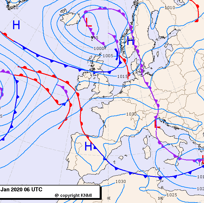 Previsioni meteo per lunedì 18, martedì 19, mercoledì 20 (gennaio)