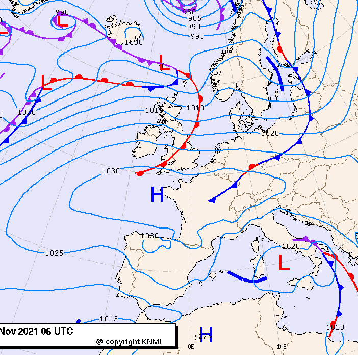 Previsioni meteo per giovedì 18, venerdì 19, sabato 20 (novembre)