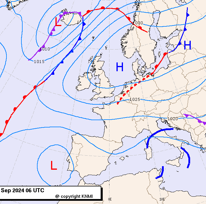 Previsioni meteo per mercoledì 18, giovedì 19, venerdì 20 (settembre)