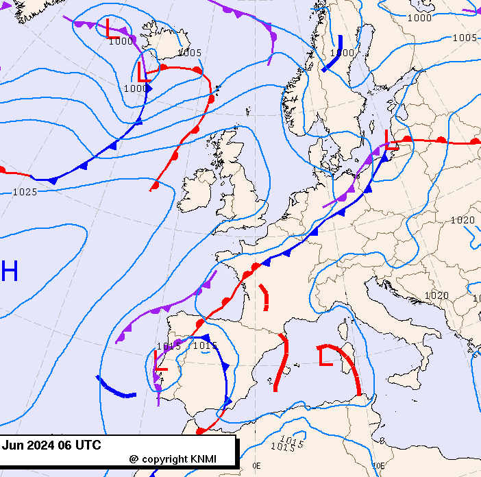 Previsioni meteo per mercoledì 19, giovedì 20, venerdì 21 (giugno)