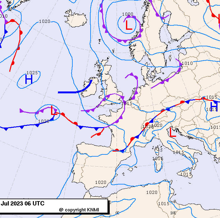 Previsioni meteo per mercoledì 19, giovedì 20, venerdì 21 (luglio)