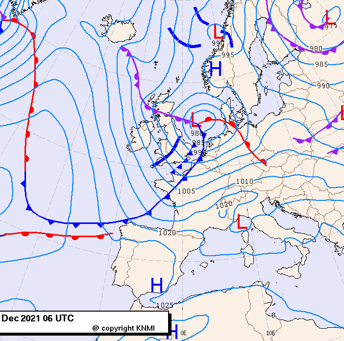 Previsioni meteo per mercoledì 1, giovedì 2, venerdì 3 (dicembre)