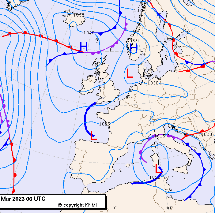 Previsioni meteo per mercoledì 1, giovedì 2, venerdì 3 (marzo)