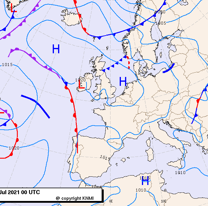 Previsioni meteo per martedì 20, mercoledì 21, giovedì 22 (luglio)