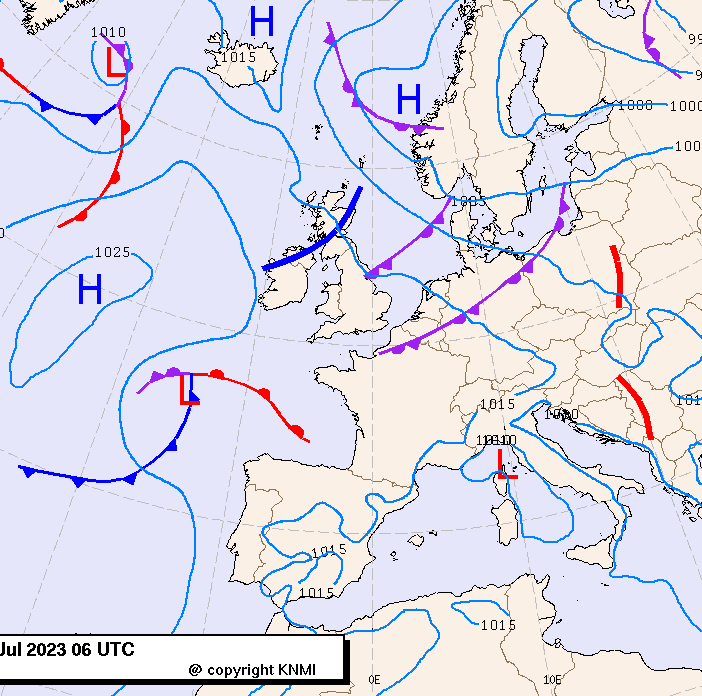 Previsioni meteo per giovedì 20, venerdì 21, sabato 22 (luglio)