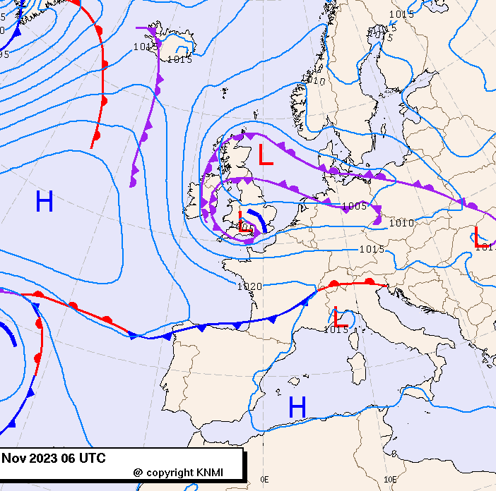 Previsioni meteo per lunedì 20, martedì 21, mercoledì 22 (novembre)