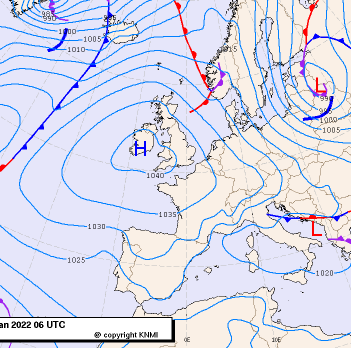 Previsioni meteo per venerdì 21, sabato 22, domenica 23 (gennaio)