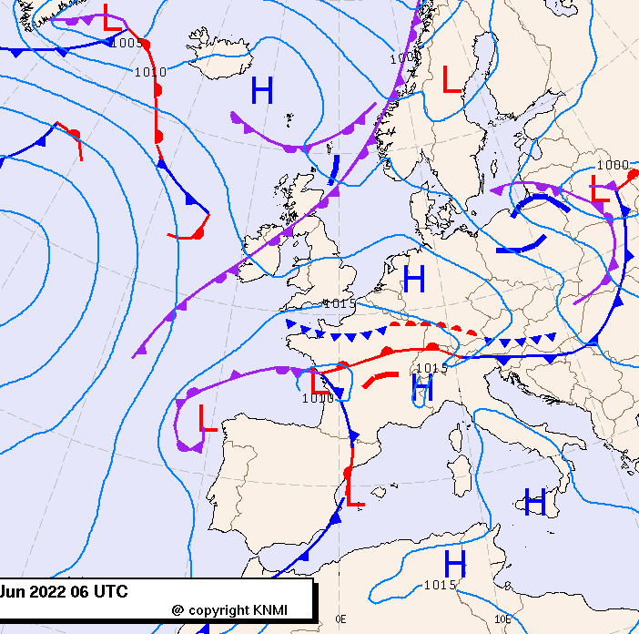 Previsioni meteo per martedì 21, mercoledì 22, giovedì 23 (giugno)