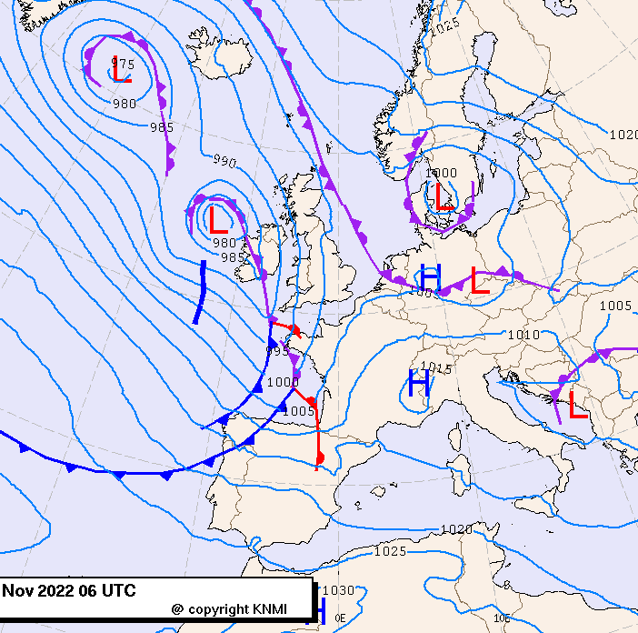 Previsioni meteo per lunedì 21, martedì 22, mercoledì 23 (novembre)