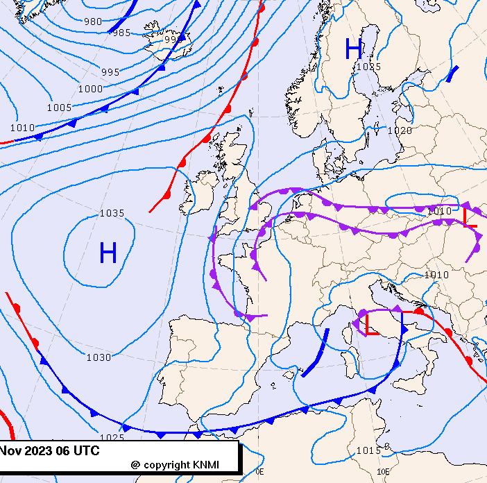 Previsioni meteo per martedì 21, mercoledì 22, giovedì 23 (novembre)