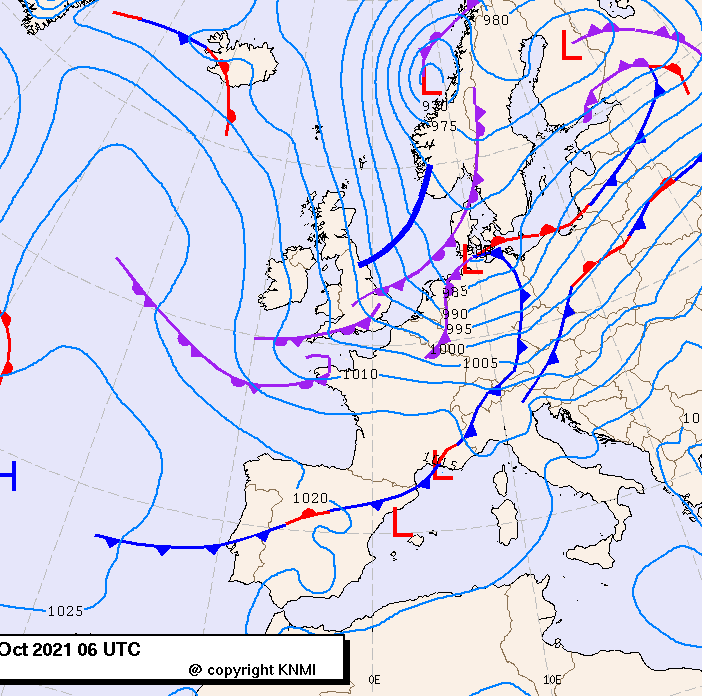 Previsioni meteo per giovedì 21, venerdì 22, sabato 23 (ottobre)