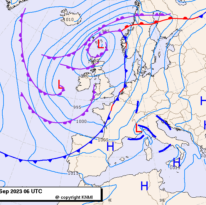 Previsioni meteo per giovedì 21, venerdì 22, sabato 23 (settembre)