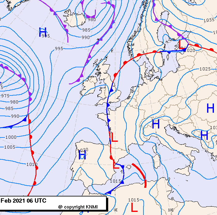 Previsioni meteo per lunedì 22, martedì 23, mercoledì 24 (febbraio)