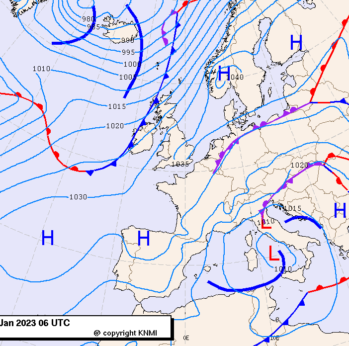 Previsioni meteo per domenica 22, lunedì 23, martedì 24 (gennaio)