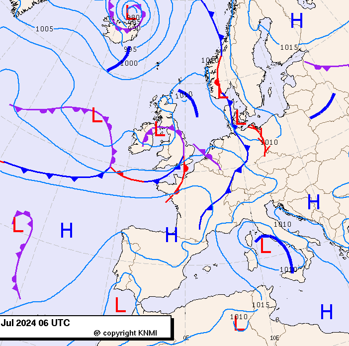 Previsioni meteo per lunedì 22, martedì 23, mercoledì 24 (luglio)