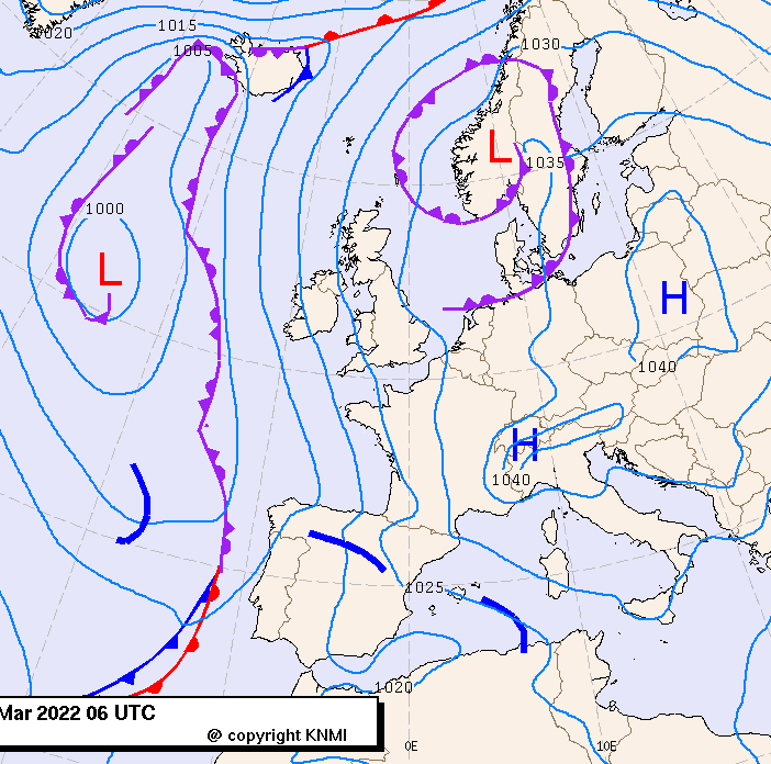 Previsioni meteo per martedì 22, mercoledì 23, giovedì 24 (marzo)