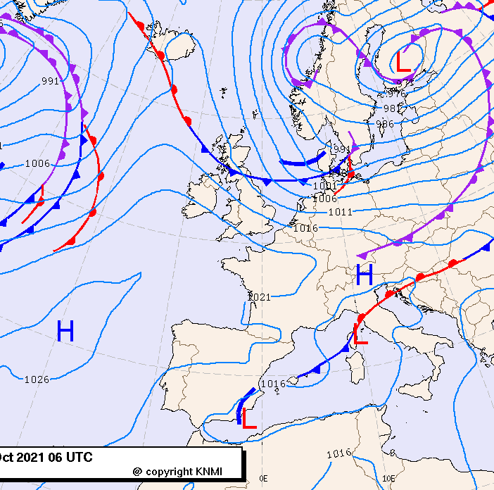 Previsioni meteo per venerdì 22, sabato 23, domenica 24 (ottobre)