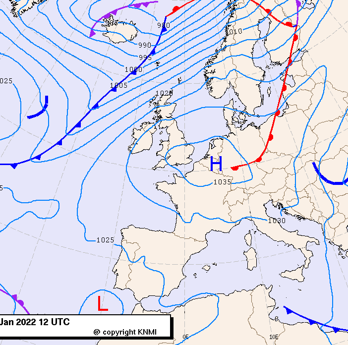 Previsioni meteo per domenica 23, lunedì 24, martedì 25 (gennaio)